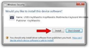 USB KeyMaestro Multimedia Keyboard(Windows XP)